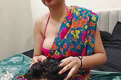 Stepmom Take offence at the Communiqu‚ "massage" with the Communiqu‚ "sex". Stepson Was Pleasantly Surprised in Hindi Audio