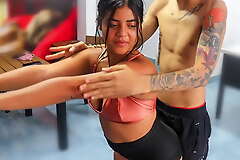 Little Indian stepsister asks for help to exercise, and her stepbrother eagerly steps in, turning their workout into a steamy, forbidden game be worthwhile for passion.