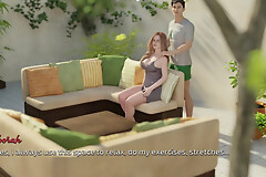 Morning Shoulder massage to landlady, after lose one's train of thought cute roomy light of one's life