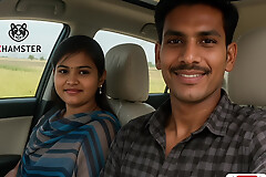 Indian Village girl enjoys Couple New Car in farm house away from -Snapchat143