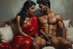 Mallu aunty sex regarding collage house-servant hot sex snatch creampied and cum on tits