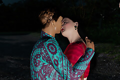 Desi Indian Savita Bhabhi's Outdoor Sex Danger everywhere Her College Friend