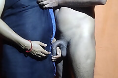 Sasur ji grabbed her from behind sucked