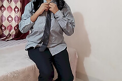 Village School Girl fucked by Principal Sir in his house for to one's liking marks In Exam, Hindi Audio