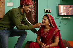 Indian Rajsthani Village Stepsister Hot Romantic With fondling By -Wife2