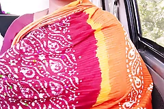 Desi Stepmom and Stepson Car Sex be expeditious for Long Drive. Telugu Dirty Talks.